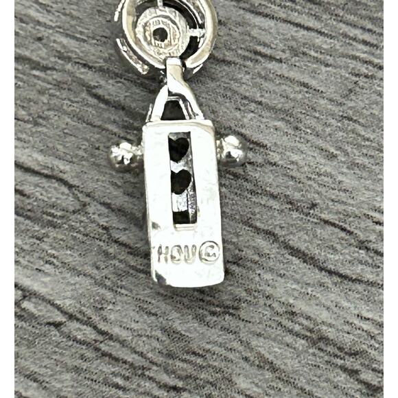 Lovely Silver Tone/Diamond Chips Sonya Hou Bracelet. Fits 6 1/2 Wrist - Picture 8 of 8